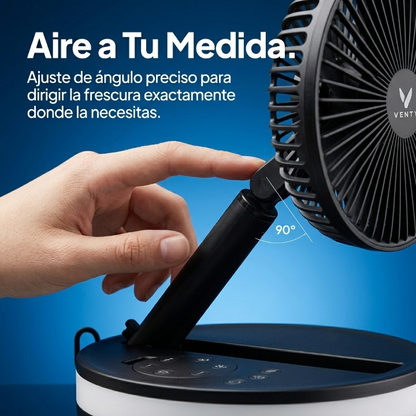 (Refresca, Ilumina y Nunca Te Quedes Sin Batería) VentyCore™ Sistema de Aire 3 en 1